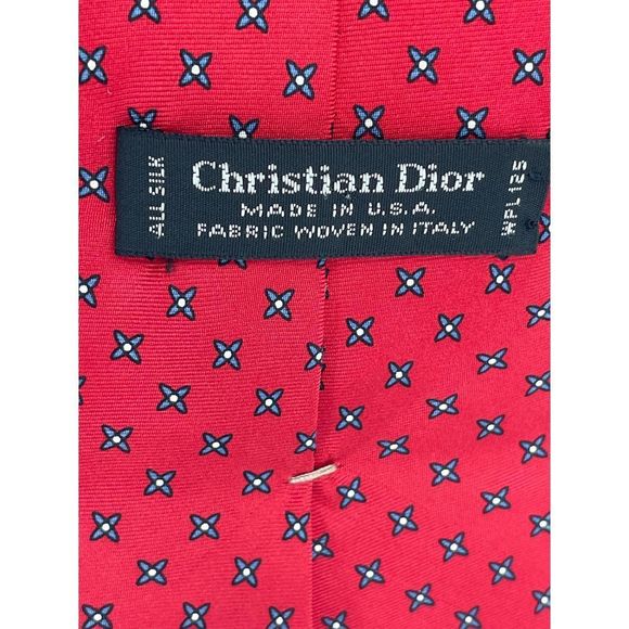 Christian Dior Silk Tie Red - Picture 4 of 7